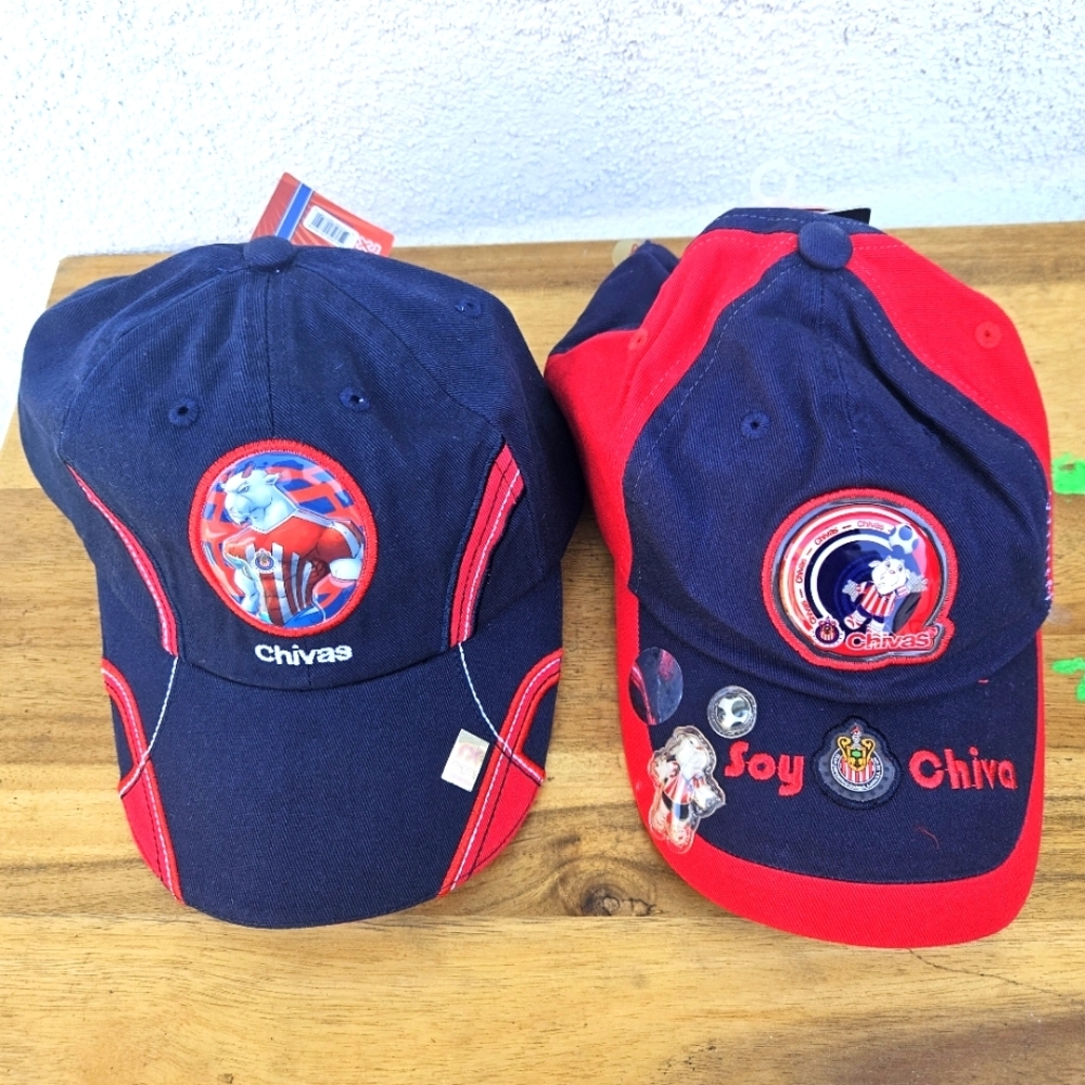 Bundle Chivas Caps Unisex For Children One Size - Picture 1 of 16